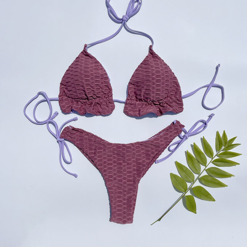 Sexy geraffte Bikini Frauen Bandeau